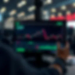 Visual representation of Coinbase trading interface