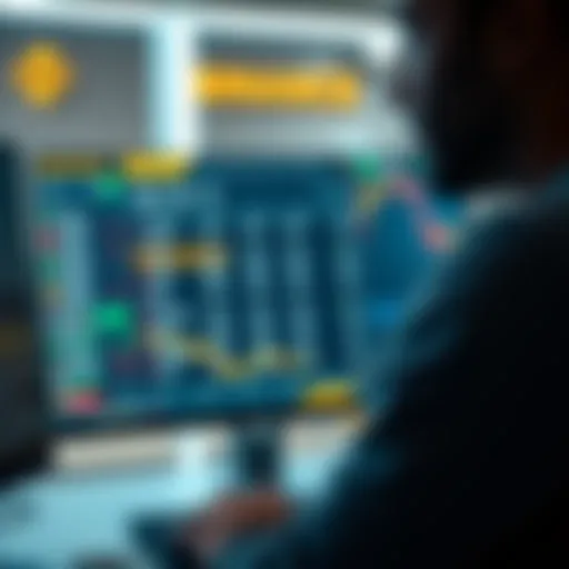 Binance interface showcasing trading options