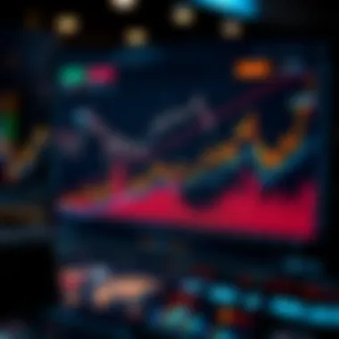 Graphical representation of cryptocurrency trends