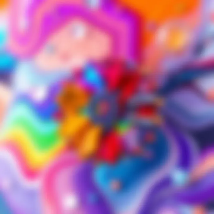 The Innovation of NFT Art A vibrant digital artwork showcasing the interplay of colors and shapes, representing the innovative spirit of NFT art.