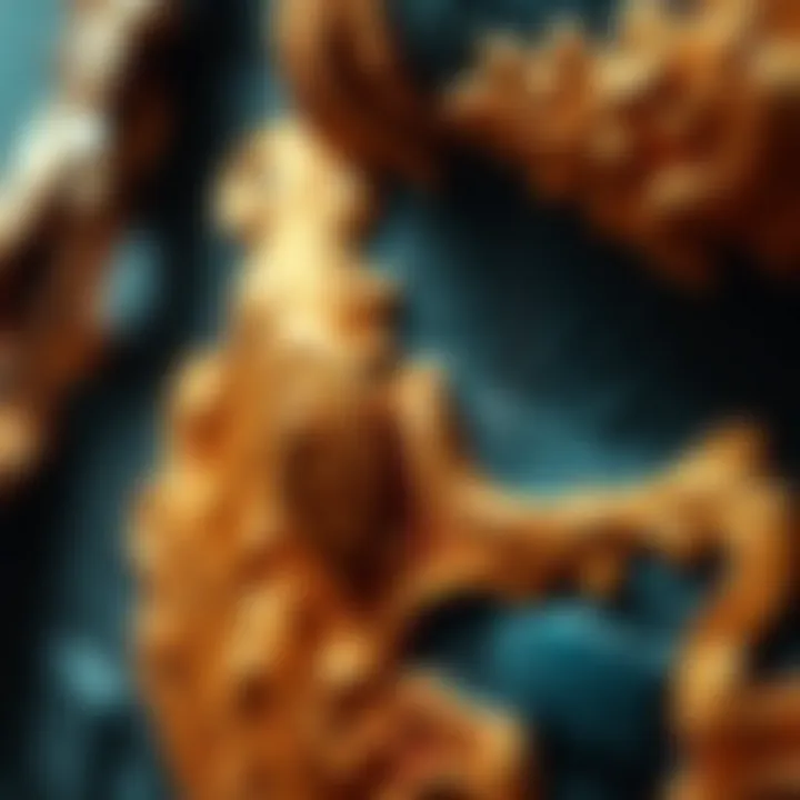 Detailing the Digital Canvas A close-up of a renowned NFT artwork that illustrates the unique textures and details that distinguish digital creations.