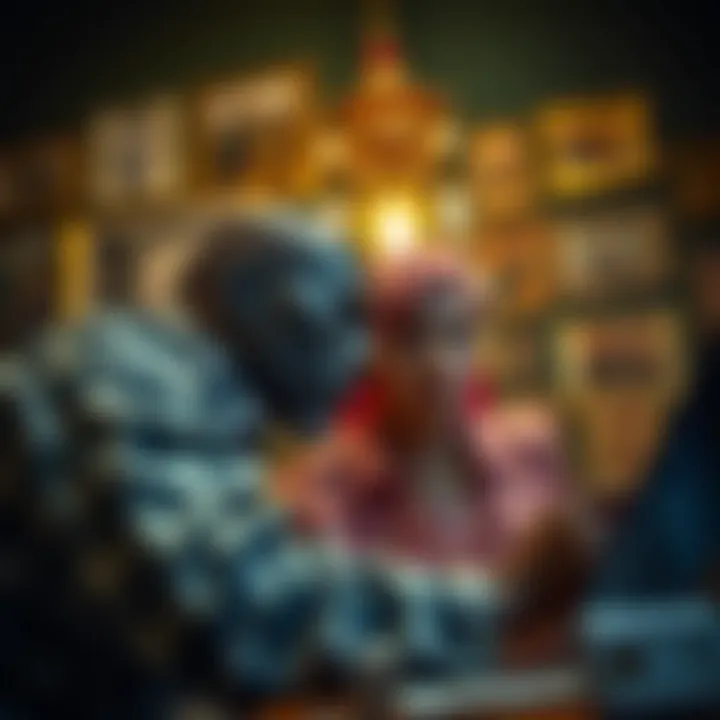 The Artist-Collector Connection A conceptual piece depicting the relationship between digital artists and collectors, highlighting the evolving art ecosystem.