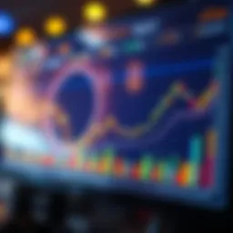 A detailed chart showing cryptocurrency market trends