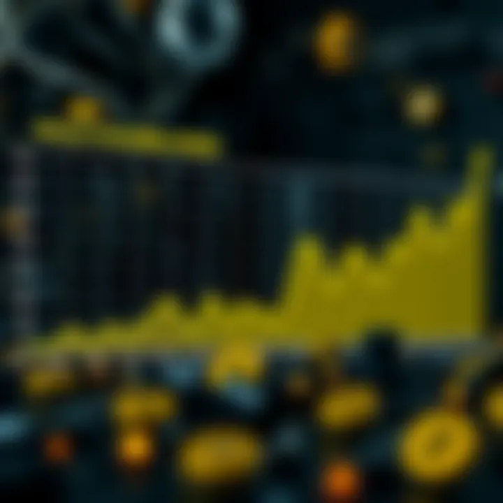 Graphical representation of mining profitability trends over time