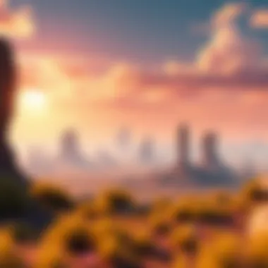 A virtual landscape showcasing the vibrancy of the Sandbox Metaverse