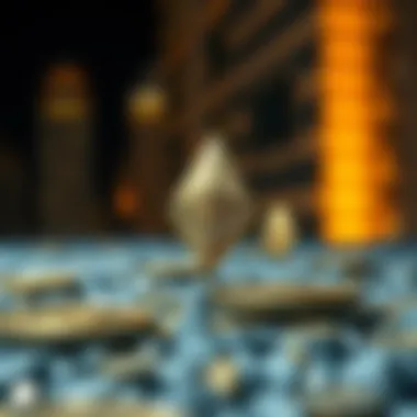 Conceptual image of scalability in cryptocurrency