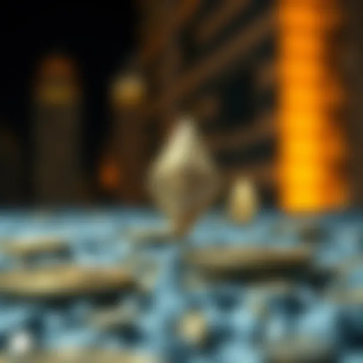 Conceptual image of scalability in cryptocurrency