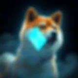 Dynamic Shiba Inu logo representing the cryptocurrency market