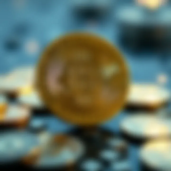 Visual representation of cryptocurrency symbols