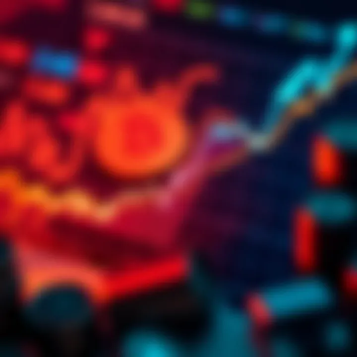 Graph depicting investment trends in cryptocurrency