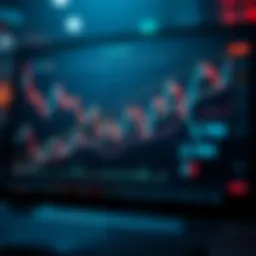 Dynamic overlay chart showcasing cryptocurrency trends