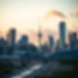 Diverse Canadian skyline representing investment opportunities