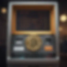 Detailed view of a Bitcoin Teller Machine interface