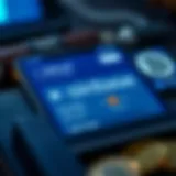 User interface of Coinbase Wallet showcasing its features