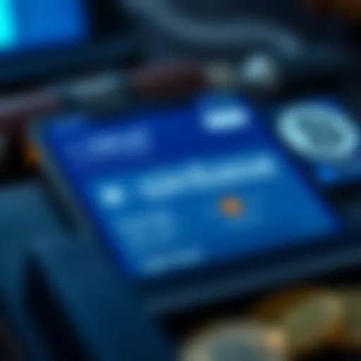 User interface of Coinbase Wallet showcasing its features