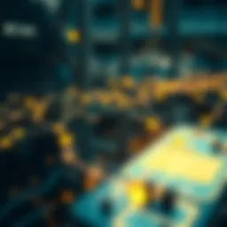 Visual representation of blockchain architecture