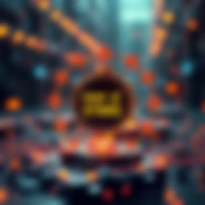 Proof of Stake Overview An illustration depicting proof of stake concept with interconnected nodes.