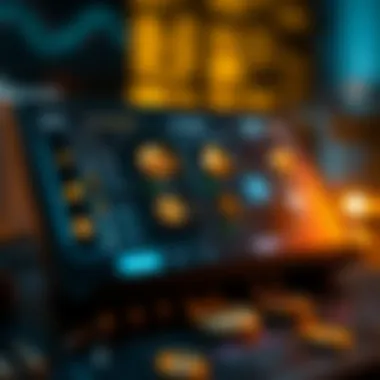 A digital representation of a DeFi wallet interface showcasing various cryptocurrencies.