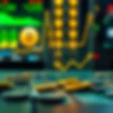 Conceptual illustration of dollar-cost averaging in cryptocurrency investment