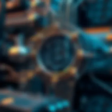 Diagram showcasing electronic currency mechanisms.