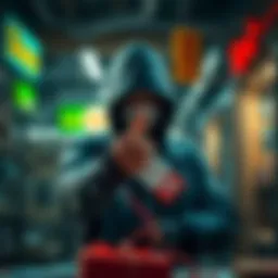 Illustration depicting the various tactics used by scammers in gift card fraud