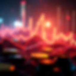 Visual representation of cryptocurrency market cap dynamics