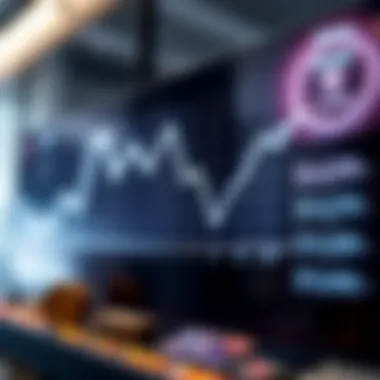 Price Fluctuation Chart A graphical representation of fluctuating NFT prices over time depicted through a line chart.