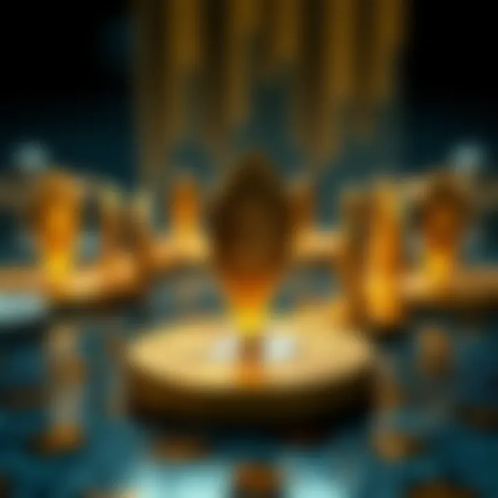Visual representation of rewards distribution in staking