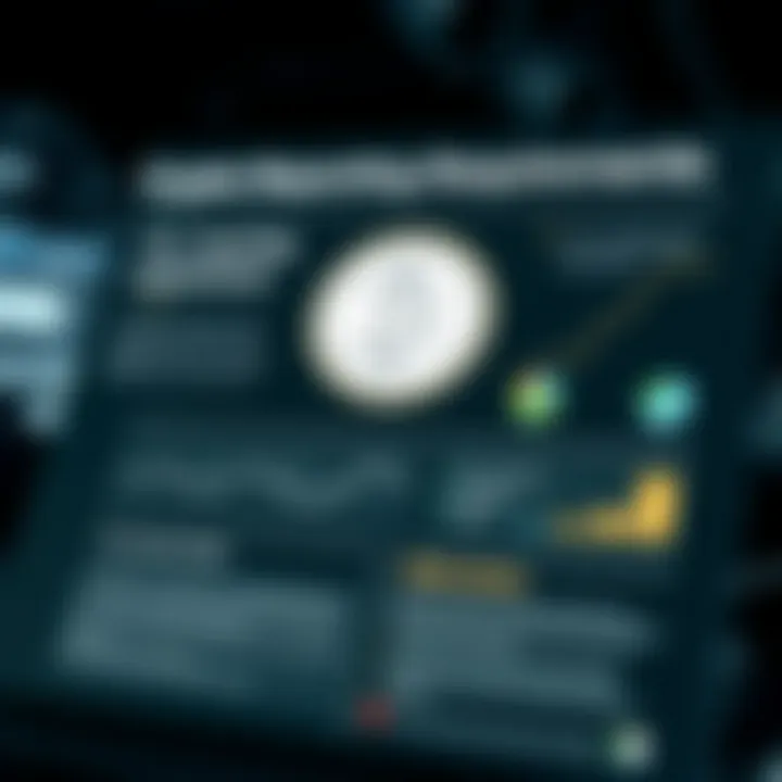 Infographic detailing reporting requirements for crypto transactions