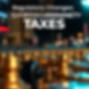 Infographic on regulatory changes impacting cryptocurrency taxes