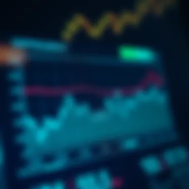 A graphical chart displaying cryptocurrency market trends over time