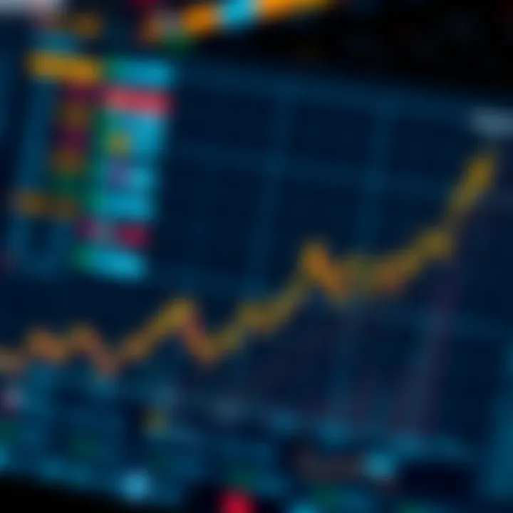 Graph illustrating cryptocurrency market trends