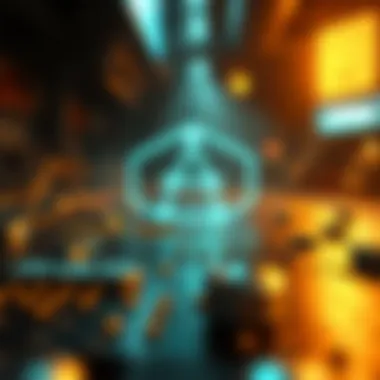 Visual representation of blockchain technology supporting Axie Infinity