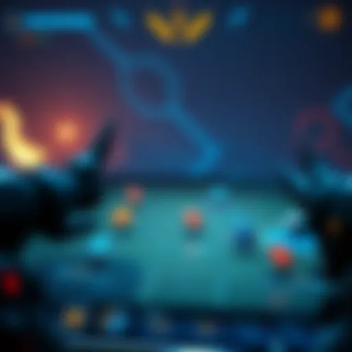 Axie Infinity Gameplay Interface Gameplay interface showcasing Axie characters in battle