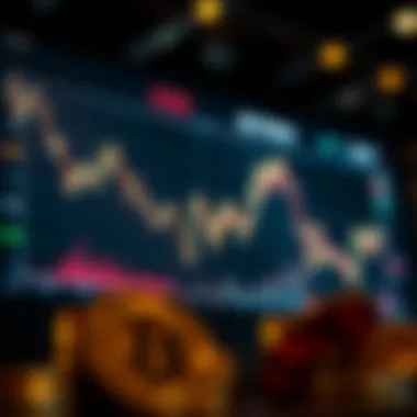 Graph showcasing cryptocurrency price trends