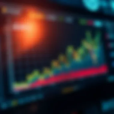 Graph showing cryptocurrency market trends