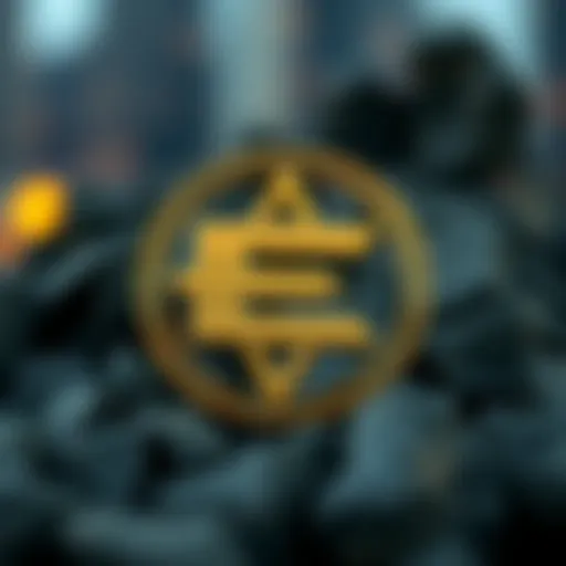A digital representation of the Ergo cryptocurrency logo