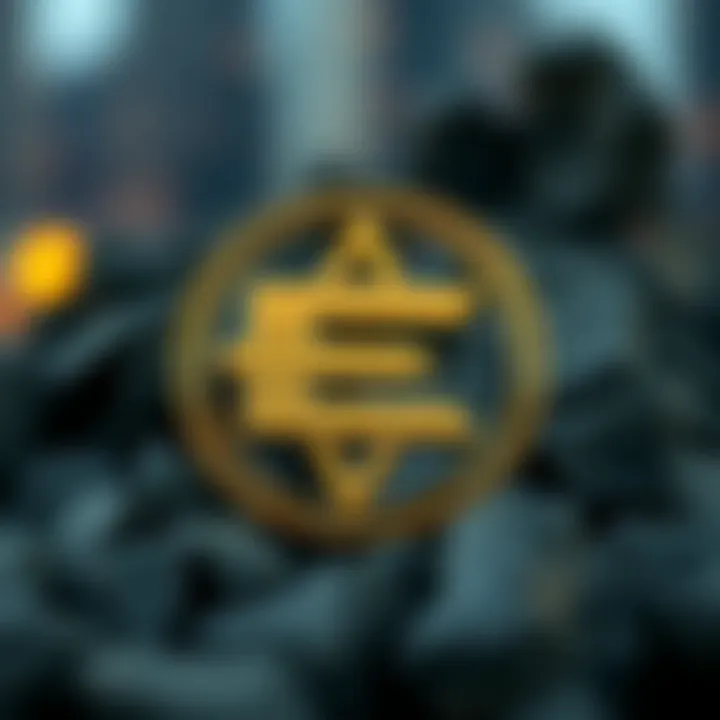 A digital representation of the Ergo cryptocurrency logo